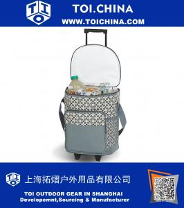 Rolling Cooler- Mosaic - Rolling Cooler With Insulated Leak Proof Lining