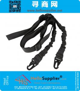 Shootmy Multi-Uso Ajustável Rifle Gun Slings Tactical 2 Pontos Straps com Ombro Pad Sling Swive para Esportes Ao Ar Livre, caça, Pacote de 2, preto