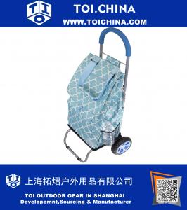 Carrito de compras de comestibles plegable