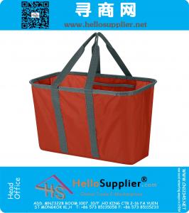 Snap Basket 30 Liter Soft-Sided Tote Collapsible Shopping Basket Grocery Bag