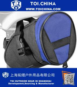 Sport Strap-On Bike Seat Bolsa de almacenamiento Wedge Saddle para ciclismo con Quick Release Locks