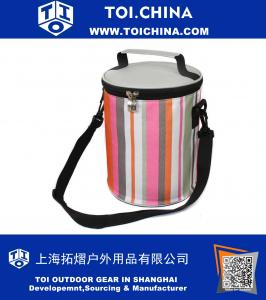 Stripe Insulated Cooler Bag Mobile Cooler Lunch Tote