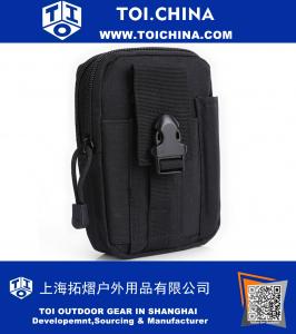 Sac de taille tactique Molle Pouch EDC Utility Gadget avec porte-téléphone cellulaire Holster Holder