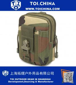 Poche tactique, militaire Nylon Tactique Sac de taille tactique Molle Pochettes Mobile Clip de ceinture Holster EDC Utility Gadget Équipement de plein air avec téléphone cellulaire Holster Holder