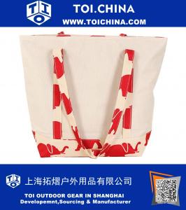 Thermal Insulated Printed Trim Lunch Bag