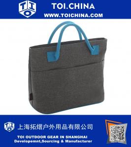 Tote Bag Reusable Zip Closure Handbag Back Pocket Insulated Bag Cooler Bag