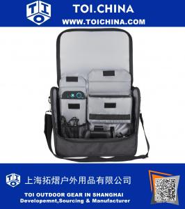 Bolso de viaje Carry Case Switch Accesorios de Messenger Bag con hombro ajustable y 7 cartuchos de juego