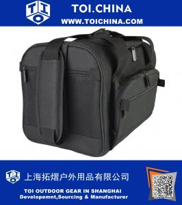 Сумка-сумка для путешествий черного цвета с багажным рулоном