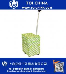 Triangles Rolling Multipurpose Collapsible Basket Cart