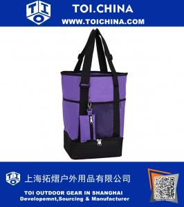 Водостойкая пляжная сумка для покупок с изолированным охладителем, 20-23L