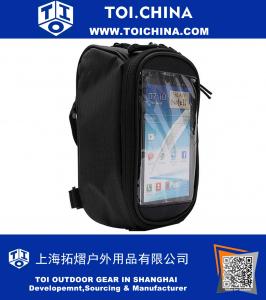 Waterproof Bicycle Frame Bag Top Tube Bag with Touch Screen Smartphone Bag
