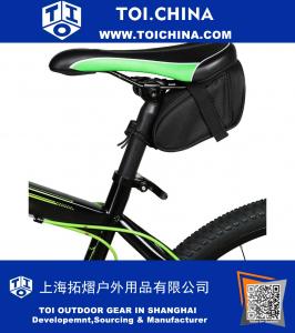 Bolsas de sillín de bicicleta impermeables Bolsa de asiento de bicicleta reflectante, Bolsa de sillín para accesorios de bicicletas al aire libre