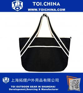 Waterproof Insulated Women Tote Cooler Bag, Large, Black