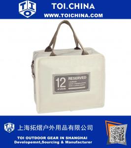 Водонепроницаемая сумка для посуды с изоляцией из теплового охладителя Tote Zipper Organizer Сумка для хранения для взрослых, мужчин