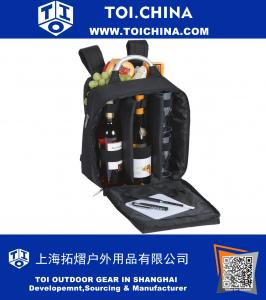 Wine And Cheese Back Pack With Thermal Foil Insulated Cooler