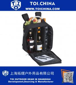 Wine And Cheese Back Pack With Thermal Foil Insulated Cooler