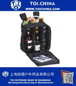 Wine And Cheese Back Pack With Thermal Foil Insulated Cooler