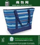 Bolsa azul Mega Tote con aislamiento de 12 galones para transportar alimentos congelados, productos perecederos y alimentos calientes