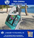 Mesh Beach Tote Bag with Insulated Picnic Cooler