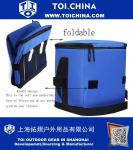 30 Cans Collapsible Soft Cooler Bag Insulated Picnic Lunch Bag for Adult, Men, Women, Leakproof Liner, Blue, Large