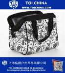 Insulated Lunch Bag with Ice Pack, Exterior Pocket with Zipper Closure