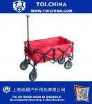 Portal Folding Camping Wagon, Garden Cart, Collapsible, All Terrains, Red