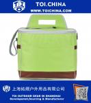 Cooler Bag Green And Yellow Color with Top Hand