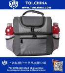 Insulated Double Decker Extra Large Cooler Lunch Bag with No-Leak Liners