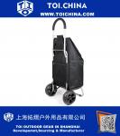 Cooler Trolley Dolly, Black Insulated cooler bag folding collapsible rolling tailgating bbq beer ice cart