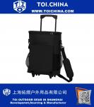 30 Can Black Rolling Cooler Bag