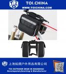 Bicycle Bike Cycling Front Frame Tube Handlebar Pannier Double Pouch Phone Bag