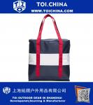 Sac isotherme, grand, bleu, blanc et rouge