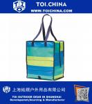 Freezable Grocery Einkaufstasche mit Reißverschluss, Fresh Stripe