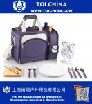 Insulated Picnic Tote with Service for 2