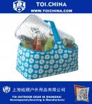Insulated hot cold cooler casserole Tote Basket handle bag