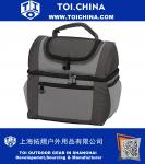 Large Dual Compartment Insulated Lunch Bag