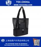 Mesh Tote Insulated Cooler Beach Bag