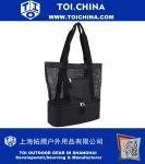 Mesh Tote Insulated Cooler Beach Bag