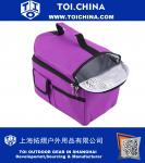 Nylon Outdoor Rectangle Food Lunch Drink Ice Holder Warm Cooler Storage Bag